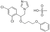 1-(2-(2,4-Dichlorophenyl)-2-(3-phenoxypropoxy)ethyl)-1H-imidazole mono methanesulfonate CAS#: 71821-26-6