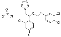 1-(2-(2,4-Dichlorophenyl)-2-(((3,4-dichlorophenyl)thio)methoxy)ethyl)- 1H-imidazole nitrate CAS#: 71821-19-7