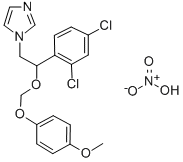 1-(2-(2,4-Dichlorophenyl)-2-((4-methoxyphenoxy)methoxy)ethyl)-1H-imida zole nitrate CAS#: 71821-05-1