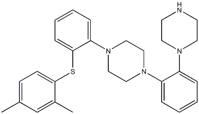 1-[2-[(2,4-diMethylphenyl)thio]phenyl]-4-[2-(1-piperazinyl)phenyl]- Piperazine CAS#: 1240670-85-2