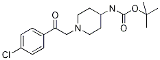 {1-[2-(4-Chloro-phenyl)-2-oxo-ethyl]-piperidin-4-yl}-carbaMic acid tert-butyl ester, 98+% C18H25ClN2O3, 分子量 352.86 CAS#: 1146080-69-4