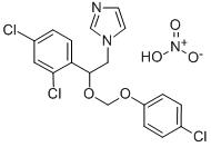1-(2-((4-Chlorophenoxy)methoxy)-2-(2,4-dichlorophenyl)ethyl)-1H-imidaz ole nitrate CAS#: 71821-01-7