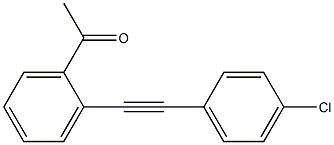 1-(2-((4-chlorophenyl)ethynyl)phenyl)ethanone CAS#: 1350843-85-4