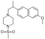 1-(2-(6-Methoxy-2-naphthalenyl)propyl)-4-(methylsulfonyl)piperazine CAS#: 72278-78-5