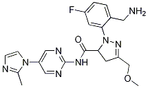 1-[2-(Aminomethyl)-5-fluorophenyl]-4,5-dihydro-3-(methoxymethyl)-N-[5-(2-methyl-1H-imidazol-1-yl)-2-pyrimidinyl]-1H-pyrazole-5-carboxamide CAS#: 1103130-88-6