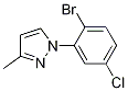 1-(2-BroMo-5-chlorophenyl)-3-Methyl-1H-pyrazole CAS#: 1125828-26-3