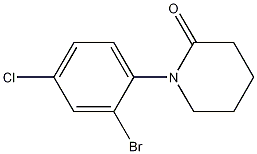 1-(2-Bromo-4-chlorophenyl)piperidin-2-one CAS#: 1255574-59-4