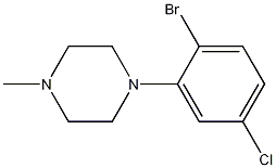 1-(2-Bromo-5-chlorophenyl)-4-methylpiperazine CAS#: 1261940-25-3