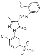 1-(2-CHLORO-5-SULFOPHENYL)-3-METHYL-4-(2-METHOXYPHENYL)AZO-2-PYRAZOLIN-5-ONE CAS#: 70796-13-3