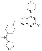 1-((2-Chloro-4-Morpholinothieno[3,2-d]pyriMidin-6-yl)Methyl)-N-Methyl-N-(tetrahydrofuran-3-yl)piperidin-4-aMine CAS#: 1147423-11-7