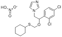 1-(2-((Cyclohexylthio)methoxy)-2-(2,4-dichlorophenyl)ethyl)-1H-imidazo le mononitrate CAS#: 71821-29-9