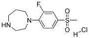 1-[2-FLUORO-4-(METHYLSULFONYL)PHENYL]HOMOPIPERAZINE HYDROCHLORIDE CAS#: 1185298-61-6