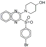 1-[3-[(4-BroMophenyl)sulfonyl]-2-quinoxalinyl]-4-piperidinol CAS#: 1350960-66-5