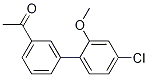 1-[3-(4-chloro-2-methoxyphenyl)phenyl]ethanone CAS#: 1352318-19-4