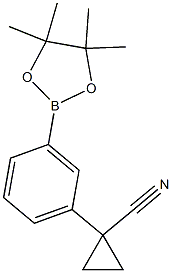 1-[3-(4,4,5,5-Tetramethyl-[1,3,2]dioxaborolan-2-yl)-phenyl]-cyclopropanecarbonitrile CAS#: 1346264-25-2