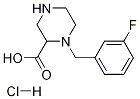 1-(3-Fluoro-benzyl)-piperazine-2-carboxylic acid hydrochloride CAS#: 1289384-73-1
