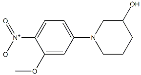 1-(3-Methoxy-4-nitro-phenyl)-piperidin-3-ol CAS#: 1275398-59-8