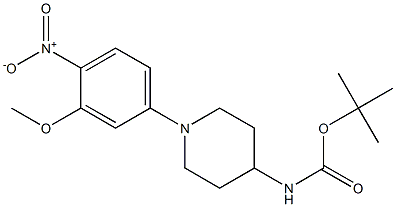 [1-(3-Methoxy-4-nitro-phenyl)-piperidin-4-yl]-carbaMic acid tert-butyl ester CAS#: 1356962-89-4