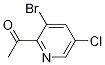 1-(3-broMo-5-chloropyridin-2-yl)ethanone CAS#: 1256823-11-6