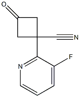 1-(3-fluoropyridin-2-yl)-3-oxocyclobutane-1-carbonitrile CAS#: 1344145-36-3