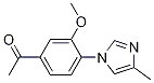 1-[3-methoxy-4-(4-methyl-1H-imidazol-1-yl)phenyl]ethanone CAS#: 1244949-16-3