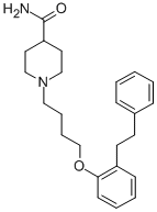 1-(4-(2-(2-Phenylethyl)phenoxy)butyl)-4-piperidinecarboxamide CAS#: 72278-97-8