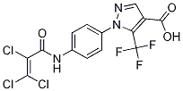 1-[4-[(2,3,3-Trichloro-1-oxo-2-propen-1-yl)amino]phenyl]-5-(trifluoromethyl)-1H-pyrazole-4-carboxylicacid CAS#: 1160514-60-2