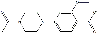 1-(4-(3-Methoxy-4-nitrophenyl)piperazin-1-yl)ethanone CAS#: 1116229-11-8