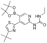 1-(4-(4-tert-butylthiazol-2-yl)-5-(4,4,5,5-tetraMethyl-1,3,2-dioxaborolan-2-yl)pyridin-2-yl)-3-ethylurea CAS#: 1221969-67-0