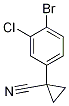 1-(4-BroMo-3-chlorophenyl)cyclopropane-1-carbonitrile CAS#: 1314776-50-5