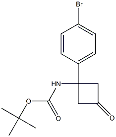 [1-(4-BroMo-phenyl)-3-oxo-cyclobutyl]carbaMic acid tert-butyl ester CAS#: 1199556-68-7