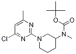 [1-(4-Chloro-6-methyl-pyrimidin-2-yl)-piperidin-3-yl]-methyl-carbamic acid tert-butyl ester CAS#: 1261233-64-0
