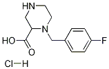 1-(4-Fluoro-benzyl)-piperazine-2-carboxylic acid hydrochloride CAS#: 1289384-65-1