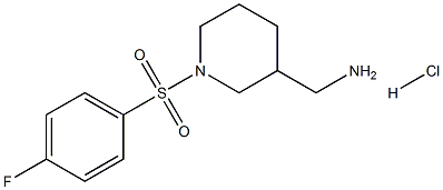 (1-((4-Fluorophenyl)sulfonyl)piperidin-3-yl)MethanaMine hydrochloride CAS#: 1353985-93-9