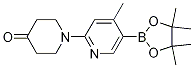 1-(4-Methyl-5-(4,4,5,5-tetraMethyl-1,3,2-dioxaborolan-2-yl)pyridin-2-yl)piperidin-4-one CAS#: 1352136-29-8