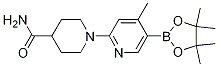 1-(4-Methyl-5-(4,4,5,5-tetraMethyl-1,3,2-dioxaborolan-2-yl)pyridin-2-yl)piperidine-4-carboxaMide CAS#: 1351995-05-5