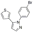 1-(4-broMophenyl)-5-(thiophen-3-yl)-1H-pyrazole CAS#: 1269293-87-9