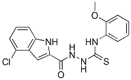 1-[(4-chloro1H-indole-2-carbonyl)amino]-3-(2-methoxyphenyl)thiourea CAS#: 72548-95-9