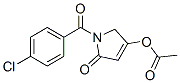 [1-(4-chlorobenzoyl)-5-oxo-2H-pyrrol-3-yl] acetate CAS#: 71039-97-9
