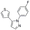 1-(4-fluorophenyl)-5-(thiophen-3-yl)-1H-pyrazole CAS#: 1269293-20-0