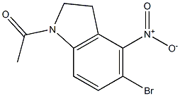 1-(5-Bromo-4-nitroindoline)ethanone CAS#: 1116339-78-6
