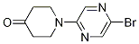 1-(5-broMopyrazin-2-yl)piperidin-4-one CAS#: 1100752-74-6