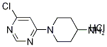 1-(6-Chloro-pyriMidin-4-yl)-piperidin-4-ylaMine hydrochloride, 98+% C9H14Cl2N4, 分子量 249.14 CAS#: 1185307-78-1