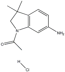 1-(6-amino-3,3-dimethylindolin-1-yl)ethanone hydrochloride CAS#: 1226815-20-8