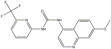 1-(7-Methoxyquinolin-4-yl)-3-[6-(trifluoromethyl)pyridin-2-yl]urea CAS#: 1384424-80-9