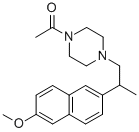 1-Acetyl-4-(2-(6-methoxy-2-naphthalenyl)propyl)piperazine CAS#: 72278-79-6
