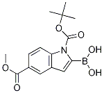 1-BOC-5-(methoxycarbonyl)indole-2-boronic acid CAS#: 1217500-60-1