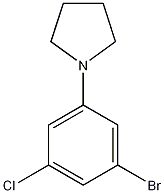 1-Bromo-3-chloro-5-pyrrolidinobenzene CAS#: 1261895-87-7