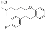 1-Butanamine, 4-(2-(2-(4-fluorophenyl)ethyl)phenoxy)-N,N-dimethyl-, hy drochloride CAS#: 72279-35-7