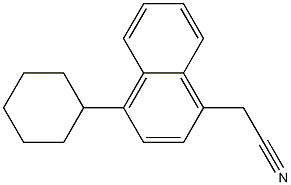 1-Cyanomethyl-4-cyclohexylnaphthalene CAS#: 71109-05-2